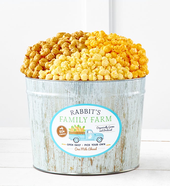 Rabbit's Family Farm Popcorn Tins